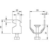2056/BE, OBEJMY BBS DO TAŚM.UZ.SZ.30MM