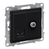 Suno Gniazdo Antenowe Tv-R-Sat Przelotowe 14 Db Aluminium 721368 721462 LEGRAND