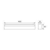 Oprawa dekoracyjna SMD LED CYBER LED 9W SILVER 4000K