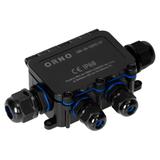 Puszka natynkowy HD IP68, 0,5-6,0mm2 ,2 dławnice M20, 2 dławnice M16, układ T OR-JB-13815/4T ORNO