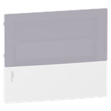 Panel przedni obudowy podtynkowej Mini Pragma MIP-1-12-G drzwi szare 1 rząd 12 modułów/rząd