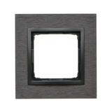 Simon 54 NATURE WMDZ-0110xS-083 Ramka 1-krotna Nature-Metal, INOX DARK, IP20/IP44. (IP44-należy zast DRN1/83 KONTAKT