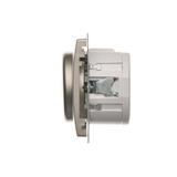 Simon Basic Ściemniacz naciskowo-obrotowy jednobiegunowy do LED ściemnialnych 230V satynowy