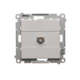 Simon 55 Gniazdo antenowe typu /F/ pojedyncze Do instalacji indywidualnych Aluminium mat TASF1.01/143 KONTAKT
