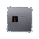 Simon Basic Gniazdo HDMI pojedyncze stal inox BMGHDMI.01/21 KONTAKT
