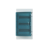 Obudowa MISTRAL65 drzwi przeźroczyste 36M z listwą N+PE (3 rzędy)