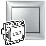 VALENA ŁĄCZNIK HOTELOWY MECHANICZNY 10A-250V~ ALUMINIUM, Legrand