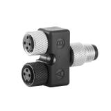 SAI Y-4S M8-M8 Adapter czujnik-siłownik, Liczba biegunów: 4, kodowanie: brak, M8 / M8, 60 V /1szt./ 1805660000 WEIDMÜLLER