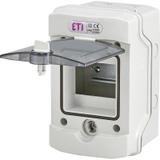 Rozdzielnica natynkowa 1x4 IP65 drzwi transparentne ECH-4G 001101060 ETI