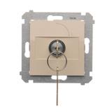 Łącznik na kluczyk pojedynczy jednobiegunowy 2 pozycyjny /0-I/ styk 1Z 5A 250V DW1K.01/41 KONTAKT