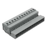 MCS-MIDI Classic wtyk 12-bieg. szary raster 5 mm