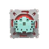 Simon Basic Gniazdo wtyczkowe z uziemieniem z przesłonami torów prądowych bryzgoszczelne IP44 16A 250V zaciski śrubowe czerwone BMGZ1BZ.01/22 BMGZ1Bz.01/22 KONTAKT
