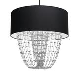 lampa wisząca Almeria E27 czarna/chrom MLP6432 Milagro