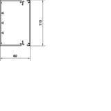 tehalit.LFE Kanał elektroinstalacyjny 60x110mm, materiał odporny na UV, biały LFE6011009016 HAGER