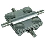 Zacisk krzyżowy, stal nierdzewna NIRO ( V4A) do drutu 8-10/8-10 mm, drutu 8-10/płask. 30 mm-płask. 3