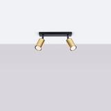 Plafon WINX 2 czarny/złoty