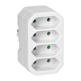Rozgałęźnik 4x2P euro biały 20 sztuk OR-AE-13279/W/20 ORNO