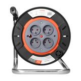 Zwijak bębnowy IP20 4x2P+Z 16A 230V, H05RR-F 3x1,5mm2, 25m