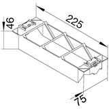 tehalit.GB-EG Puszka montażowa teleinformatyczna potrójna PC-ABS czarny GTVD300 HAGER