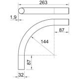 KBH32 LGR, ŁUK 90 KBH20 TW.SZT.