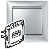 VALENA GNIAZDO 1XRJ45 ALUMINIUM, Legrand