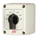 Przełącznik woltomierzowy 3f, 3f-N w obudowie CS 25 66 PN 004773202 ETI