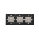 Simon 54 Touch Panel dotykowy S54 Touch 3 moduły 2 pola dotykowe pionowe +1 pole dotykowe + 2 pola dotykowe pionowe srebrna mgła DSTR3313/71 KONTAKT