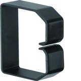 tehalit.BA6 Klamra do przewodów 60x60 czarny B600603 HAGER