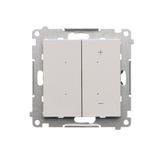 Simon 55 Ściemniacz do LED ściemnialnych klawiszowy Jasnoszary mat