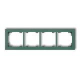 DECO Ramka uniwersalna podczwórna z tworzywa DECO Pastel Matt szmaragdowa