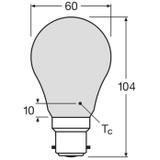 Lampa LED BASE Classic A60 6,5W/827 230V szkło matowe B22D FS3 OSRAM