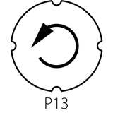 WKŁADKA STRZAŁKA OBRÓT W LEWO