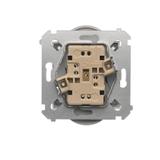Simon 54 Nature Gniazdo wtyczkowe z uziemieniem z przesłonami podwójne do ramek NATURE 16A 250V zaciski śrubowe srebrny mat DGZ2MZN.01/43 KONTAKT