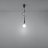 Sollux Lampa wisząca DIEGO 1 szara SL.0575