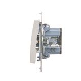 Simon 54 Przycisk pojedynczy zwierny bez piktogramu 16A z. śrub. biały