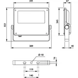 Naświetlacz LED Coreline BVP125 117W 16000lm IP66 4000K barwa neutralna LED160-4S/740 PSU S ALU 5 la 9,123E+11 PHILIPS