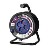 Przedłużacz bębnowy 4 gniazda (Schuko) kabel PVC H05VV-F 3x1.0mm2 długość - 30m Termik Prz OR-AE-131