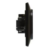 VALENA LIFE -  GNIAZDO 2X2P+Z  TYPU MONOBLOK Z PRZESŁONĄ CZARNE 16 A – 250 V~