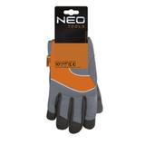 Rękawice robocze, skóra syntetyczna, wstawki PCV, 10"