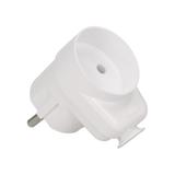 Wtyczka kątowa 2P z gniazdem biała WT-16U/G K2/BIAŁY ORNO