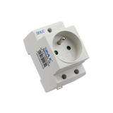 AUS16B ,  Gniazdo wtyczkowe modułowe - 250 V, 16A, szary