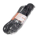 Przedłużacz 5-krotny 2P+Z, 1,5m H05VV-F 3x1,5mm2 , Imax=16A, płaska wtyczka, czarny ES-6/B/1,5 ORNO