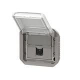 NOWE PLEXO - GNIAZDO RJ45 UTP KAT. 6 MECHANIZM SZARE 069561L LEGRAND