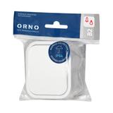 Przycisk natynkowy dzwonek B2, 10A, 250V, IP54, WNT-6/7B2, biały OR-OE-7804/W ORNO