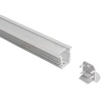 PROFILO I SET-MI-W Profil do taśmy LED 1m z kloszem szronionym i zaślepkami (2 szt.) PROFILO I SET-M