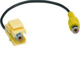 tehalit.WA Moduł keystone RCA Gn-Gn 0,2m żółty hfr