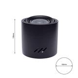 Milagro plafon techniczny Tubo Black 12W AR111 ML227