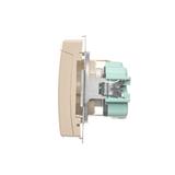 Simon Basic Gniazdo wtyczkowe Schuko do wersji IP44 z przesłonami 16A 250Vzaciski śrubowe beż BMGSZ1BZ.01/12 BMGSz1Bz.01/12 KONTAKT