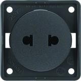 BERKER Integro Flow Gniazdo bez uziemienia Standard Euro-Amerykański antracyt 962572505 HAGER
