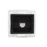 LOGI Gniazdo komputerowe pojedyncze (RJ45Cat 5e Jack) 021390042 czarny mat 33585 KANLUX